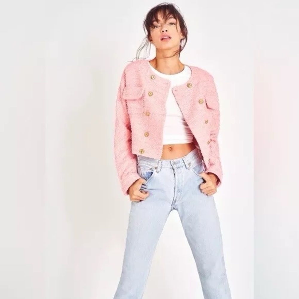 LoveShackFancy Keiran Jacket Pastel Peony